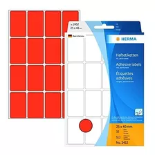 Etiqueta - 2452 Multi-purpose Labels 25x40 Mm Red Paper Matt
