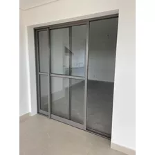 Porta Balcão Em Aluminio Linha Suprema Cor Cinza Ral9007