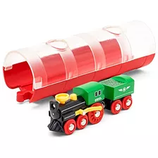 Brio World 33892 - Tren De Vapor Y Túnel - Juego De Tren De