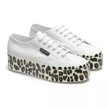 Zapatilla 2790 Light Leopard Foxing Prin Aae-white Avorio