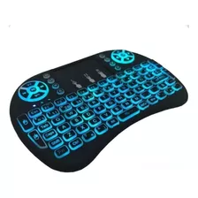 Mini Teclado Iluminado Controle Sem Fio P Smart Tv Box