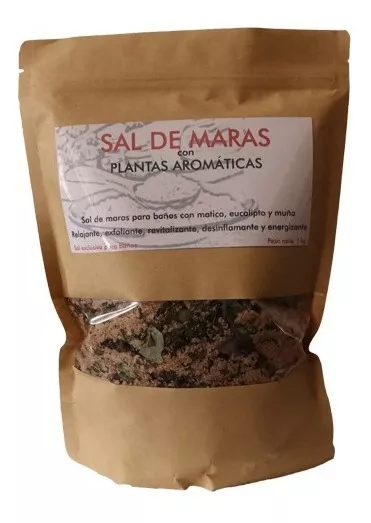 Sal De Maras Con Plantas Aromáticas Medicinales Baños 1 Kg