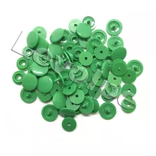 Botões De Pressão Ritas Nº12 Plástico Pacote 50 Unidades Cor Verde