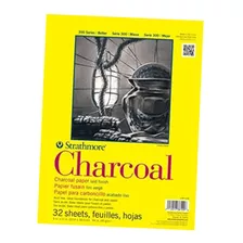 Strathmore 300 Series Charcoal Pad Color Blanco, 9 X12 .