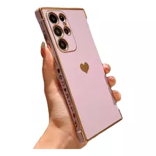 Funda Para Samsung Modelos Corazon Protección Cámara