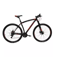 Mountain Bike Venzo Shadow Series Loki Evo R29 18 21v Frenos De Disco Mecánico Cambios Shimano Color Negro/rojo 