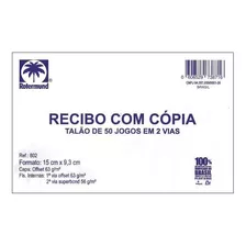 Recibo Comercial Com Cópia 150x93mm Com 50 Folhas Rotermund