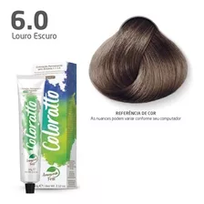 Kit Tintura Itallian Coloratto Coloração Louro Escuro Tom 6.0 Louro Escuro Para Cabelo