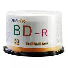 Xtrempro Bd-r 6x 25gb 135min Blu-ray 50 Pack Blank Discs In 