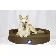 Sealy Zen Premium - Cama Redonda Para Perro, Color Marrón .