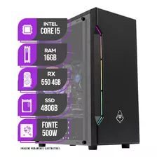 Pc Gamer Mancer, Intel I5, Rx 550, 16gb De Ram, Ssd 480gb