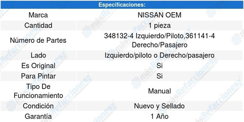 Espejo Nissan Tiida 12 A 18 Foto 2