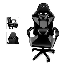 Cadeira Home Office Gamer Ergonômica Tronyx Cor Cinza Material Do Estofamento Couro Sintético