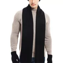 Cachecol Masculino Inverno Gola Trico Para Homens Lã Premium