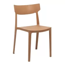 Silla De Comedor Rossi Rio, Estructura Color Camel, 4 Unidades