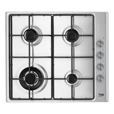 Anafe A Gas Inox 4h Beko - Nario Hogar Color Gris