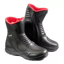 Botas Moto Solco Touring Cuero Impermeables Motoscba