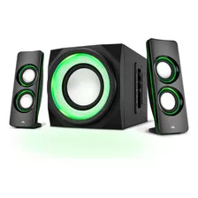 Altavoces Bluetooth Cyber ??acoustics Con Led: El Sistema...