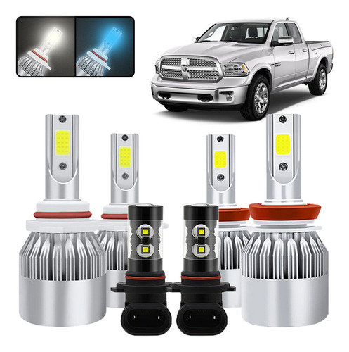 Para 2016-18 Dodge Ram 1500 2500 3500 Kit De Focos Led 9005 Dodge Ram 1500