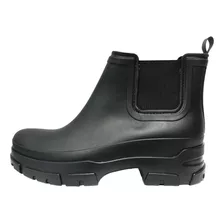 Bota De Lluvia Goma Mujer Moda Borcego Plataforma 35 Al 40