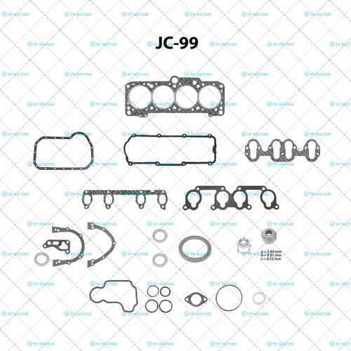 Juego Juntas Vw A3 Golf Jetta Cabrio 2.0 Lts 8 Val 1993-2002 Foto 2