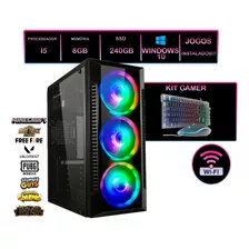 Cpu Gamer Barato Intei I5 8gb Ssd 240gb Kit Gamer Completo 