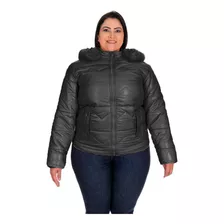 Jaqueta Feminina Plus Size Nylon Casaco Peluciada 0473e