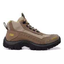 Bota Coturno Adventure 2068,em Couro, Com Palmilha Em Gel!