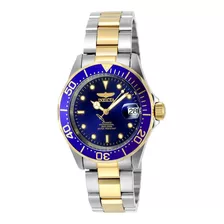 Reloj Invicta Pro Diver 8928 Automático Color De La Correa Plateado/dorado Color Del Bisel Azul Color Del Fondo Azul