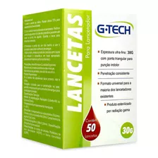 Lanceta G-tech Descartável C/50 Glicemia/glicose - 30g