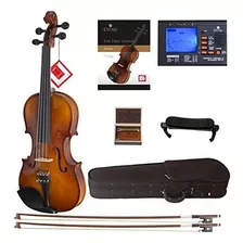 Violin Cecilio Cvn-300 De Madera Maciza De Ebano Con Cuerdas