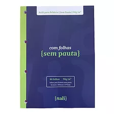 Kit Personalizado 5 Fichas Sem Pauta + 2 Refil A4 90g Nalí