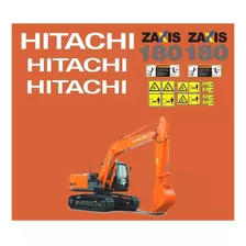 Adesivos Escavadeira Hidráulica Fiat Hitachi Zaxis 180 Zx180