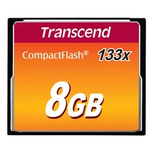 Tarjeta Compact Flash Cf 8 Gb Transcend 133x