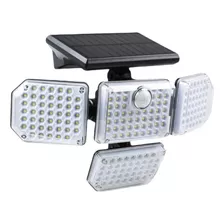 Foco Led Solar Exterior Sensor Movimiento 4 Direcciones