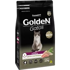 Ração Golden Para Gatos Adulto Castrados Sabor Frango 3kg 