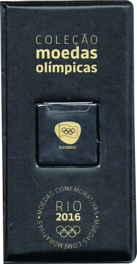 Álbum Para 17 Moedas Das Olimpíadas Rio 2016 Estojo