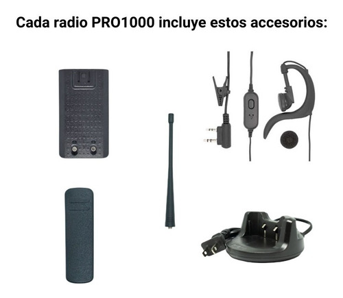 Radio Uhf Pro1000 16 Canales Compatible Motorola Y Kenwood Foto 3