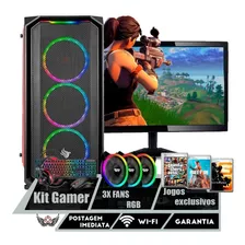 Pc Game Completo A8 Ssd/16gb Ram/r7 Series+monitor+ Kit Game