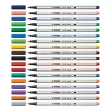 Lapices Stabilo Brush Pen Punta Pincel Set X 18 Unidades 