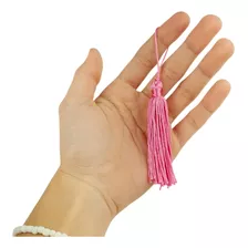 Pingente De Seda Tassel - Franja- 20 Unidades - Rosa - Nybc