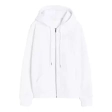 Campera C/capucha Hooded Jacket Blanca H&m Plus Size