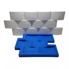 Forma De Gesso Tijolinho Côncavo 3d Silicone - Lançamento