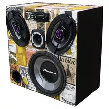 Caixa Ativa Taramps Bluetooth Pioneer 12 + 6x9 + Tweeter