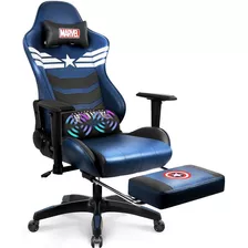 Silla Para Videojuegos Y Oficina Marvel Con Masajeador