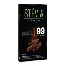 Chocolate Adoçado Com Stévia 99 Cacau Stéviachoco