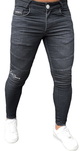 Calça Jeans Super Skinny Masculina Streetwear Premium