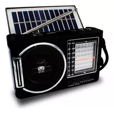 Bocina Bluetooth Radio Fm Led Inalambrica Recargable Solar