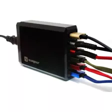 Sumexr Carregador 6 Saídas Usb Preto