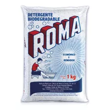 Detergente En Polvo Roma 40454 Biodegradable Sin Aroma 1kg